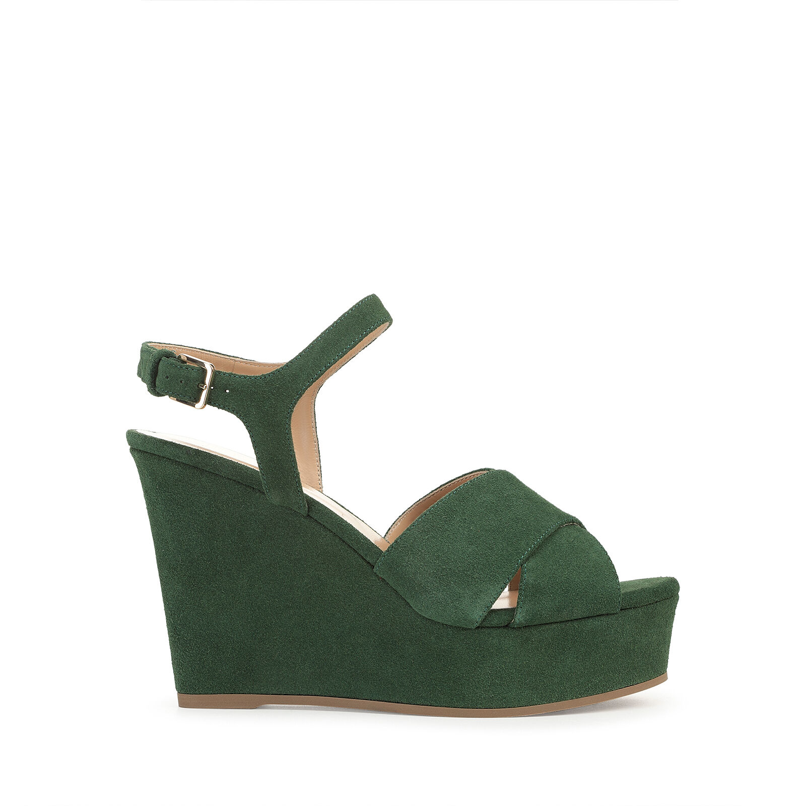 直営店‐Sergio Rossi‐ Sr pantelleria 75mm スエード パンプス Wedges Yellow Mid heel: 75mm, sr Pantelleria | Sergio Rossi