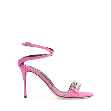 Sandals Pink High heel: 90mm, Godiva - Sandals Dragon Fruit 2