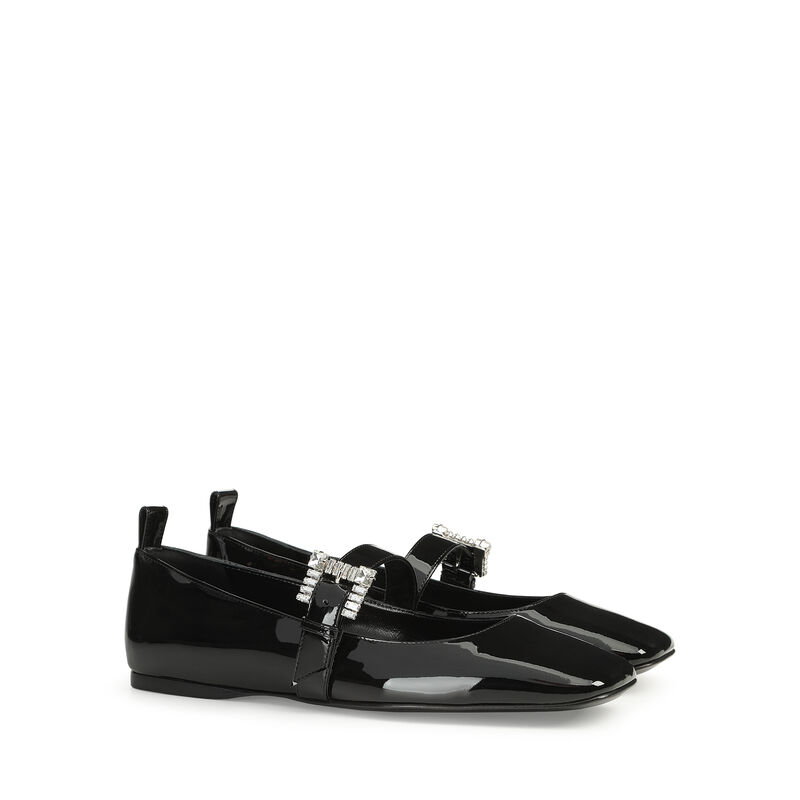 sr Twenty Buckle - Ballerinas Black