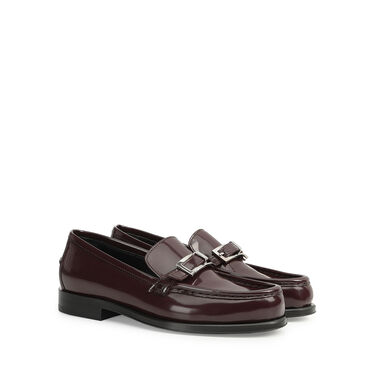 Loafers Red Low heel: 15mm, sr Nora - Loafers Wine 2