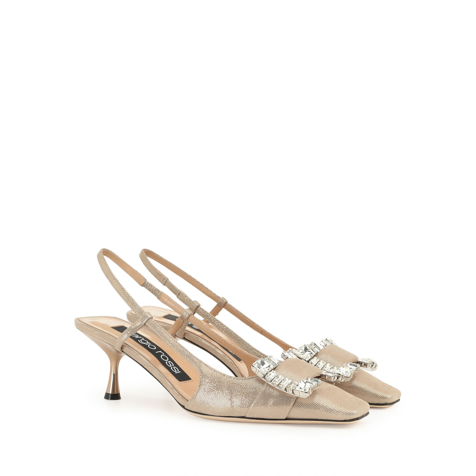 sr Twenty - Slingbacks Platino, 1