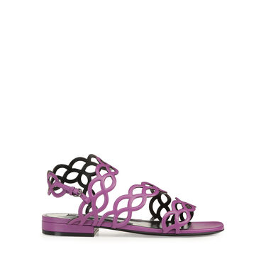 Sandales violet Petit talon: 15mm, sr Mermaid - Flat sandals Buganvilia 2
