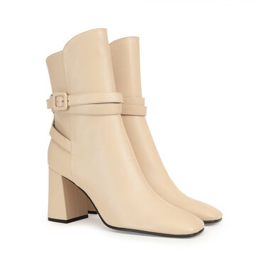 Bottines Blanc Talon haut: 80mm, sr Ada  - Booties Chalk 2