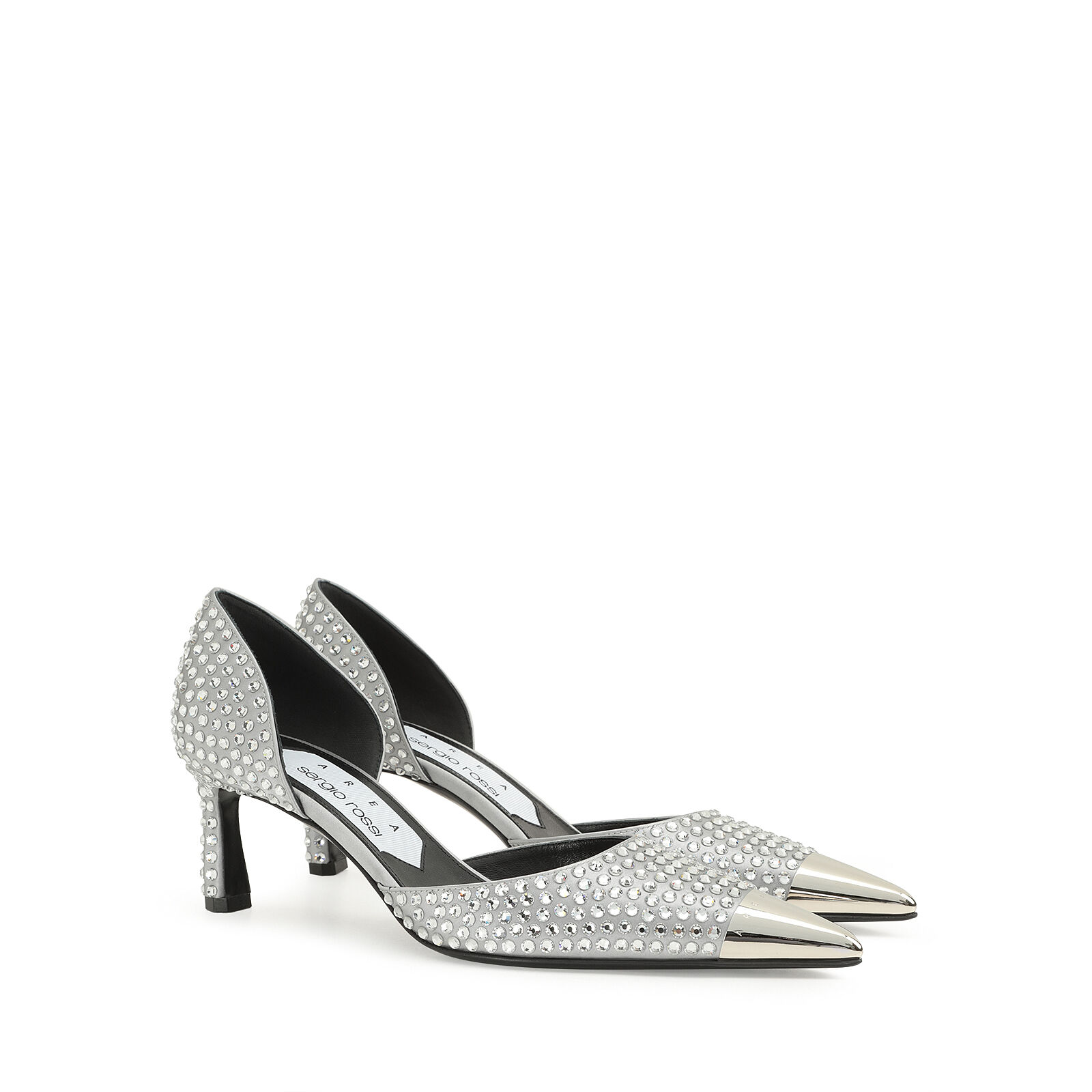 パンプス グレー ミッドヒール: 60mm, Area Dagger - Pumps Silver | Sergio Rossi