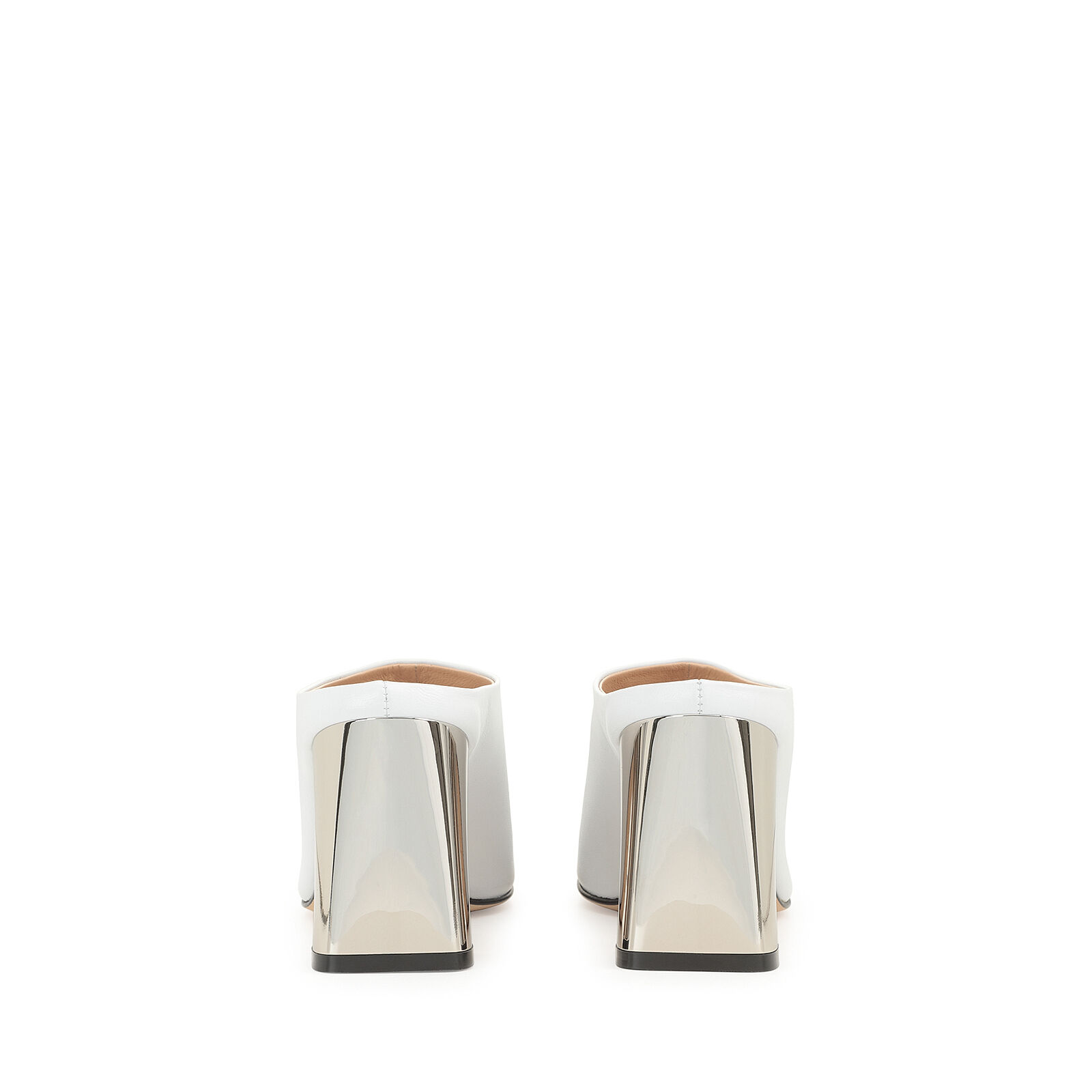 Slingbacks White Heel height: 80mm, sr Alicia | Sergio Rossi