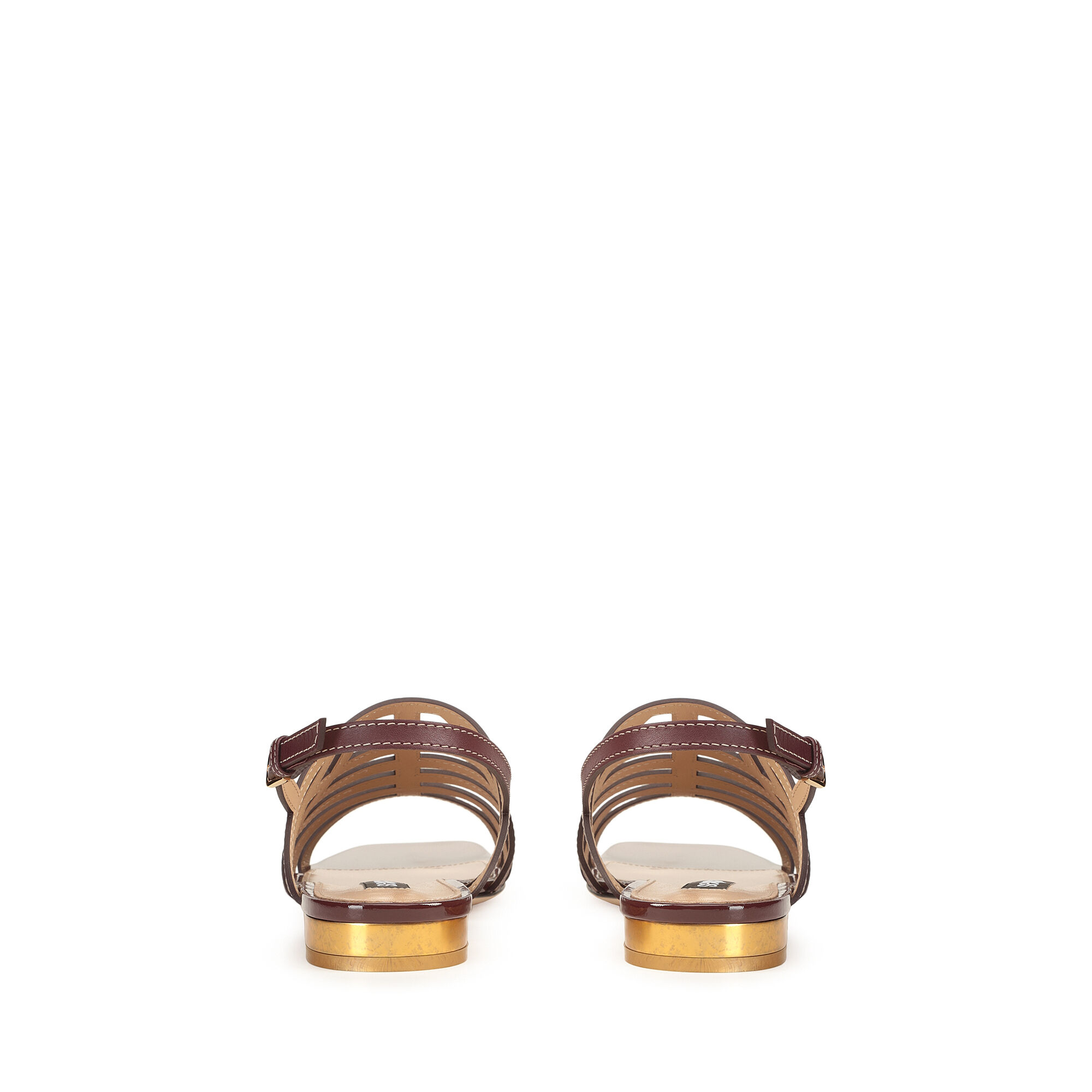 サンダル・ミュール SERGIO ROSSI SR AGATE FLAT SANDALS IN SMOOTH LEATHER Flat sandals Red Low heel: 15mm, sr Agate - Flat sandals