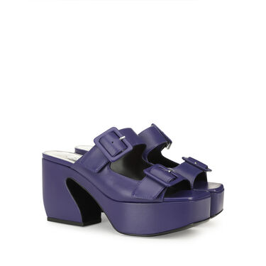 Sandales violet Petit talon: 45mm, SI ROSSI - Sandals Iris 2
