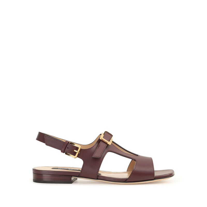 sr Nora - Flat sandals Wine