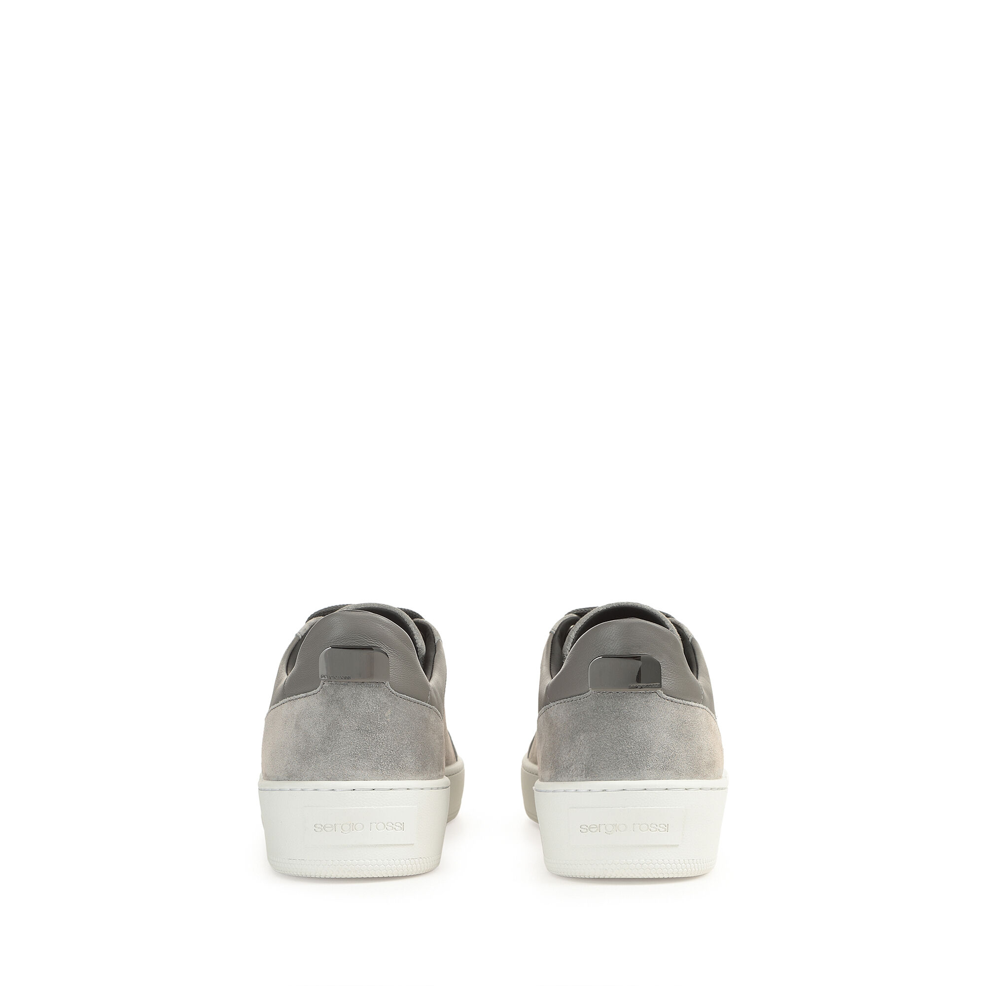 Sneakers Grey Flat, sr Addict Signature - Sneakers Grey | Sergio Rossi