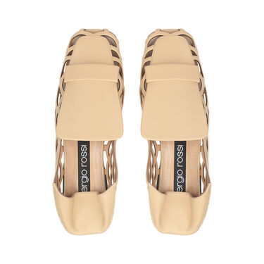 Mocassins beige Talon plat: 5mm, sr1 Mermaid - Slippers Soft Skin 2