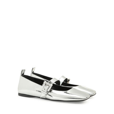 Ballerine Grigio Senza tacco: 5mm, sr Twenty Buckle - Ballerine Argento 2