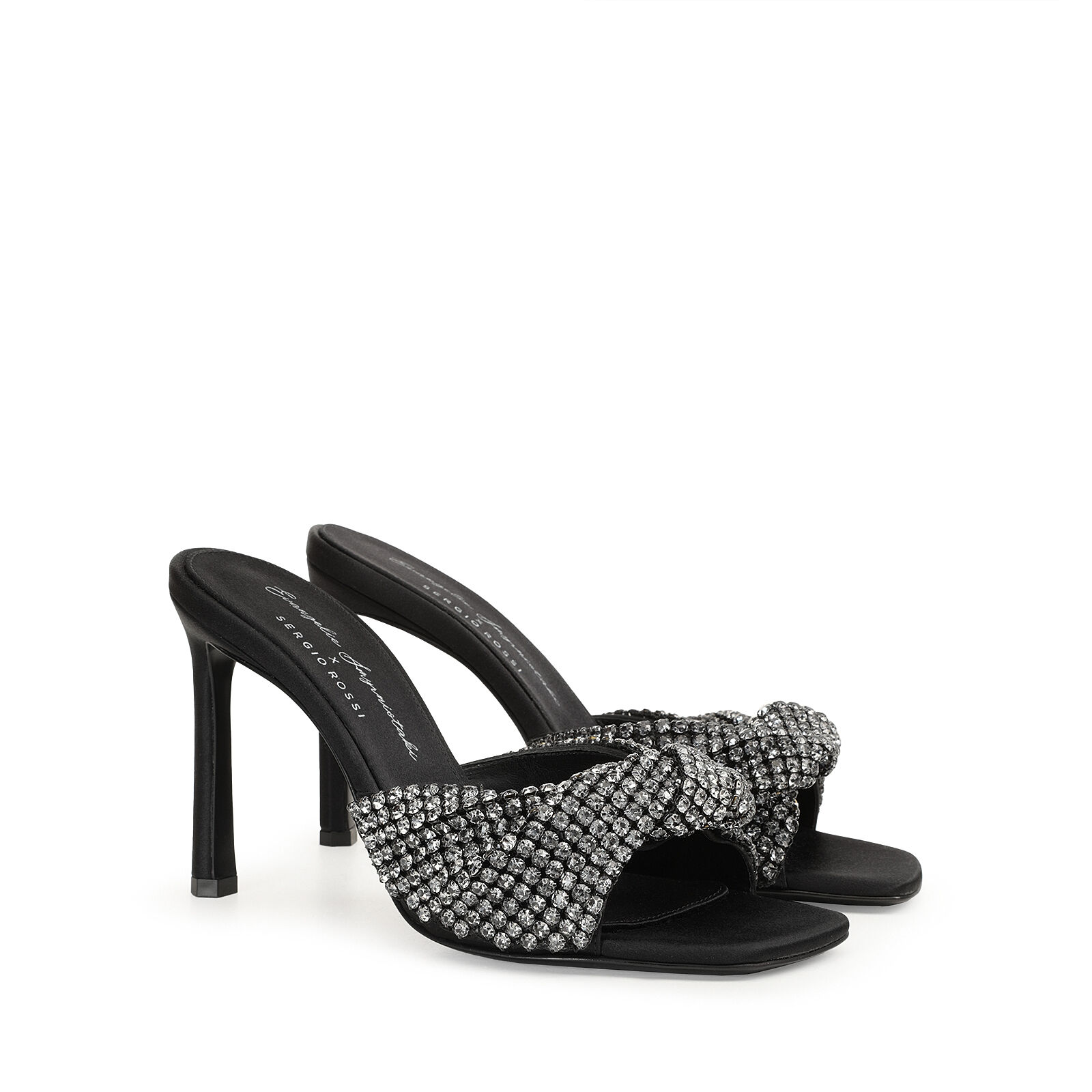 Sandals Black High heel 95mm Evangelie Sandals Black Sergio