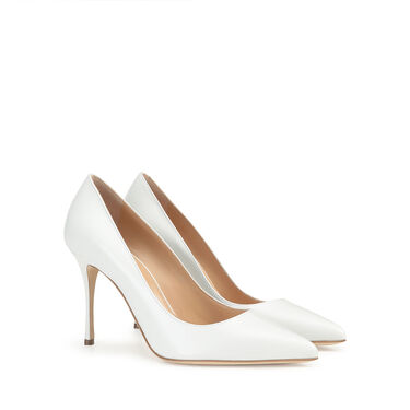 Escarpins Blanc Talon haut: 90mm, Godiva Bridal - Pumps White 2