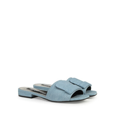 Sandalen Blau Niedriger Absätze: 15mm, sr1 - Sandals Blue 2
