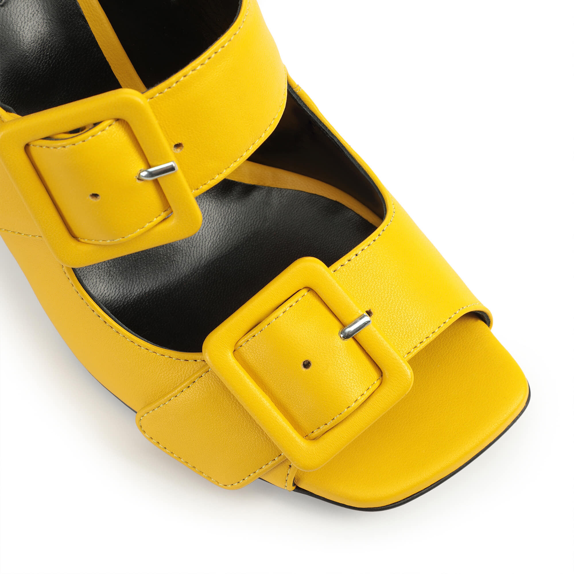 爆売り！ 80mm, heel: High Yellow Sandals SI Mimosa Sandals - ROSSI 靴