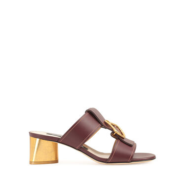 Sandales Rouge Talon moyen: 50mm, sr Sea Scale - Sandals Wine 2