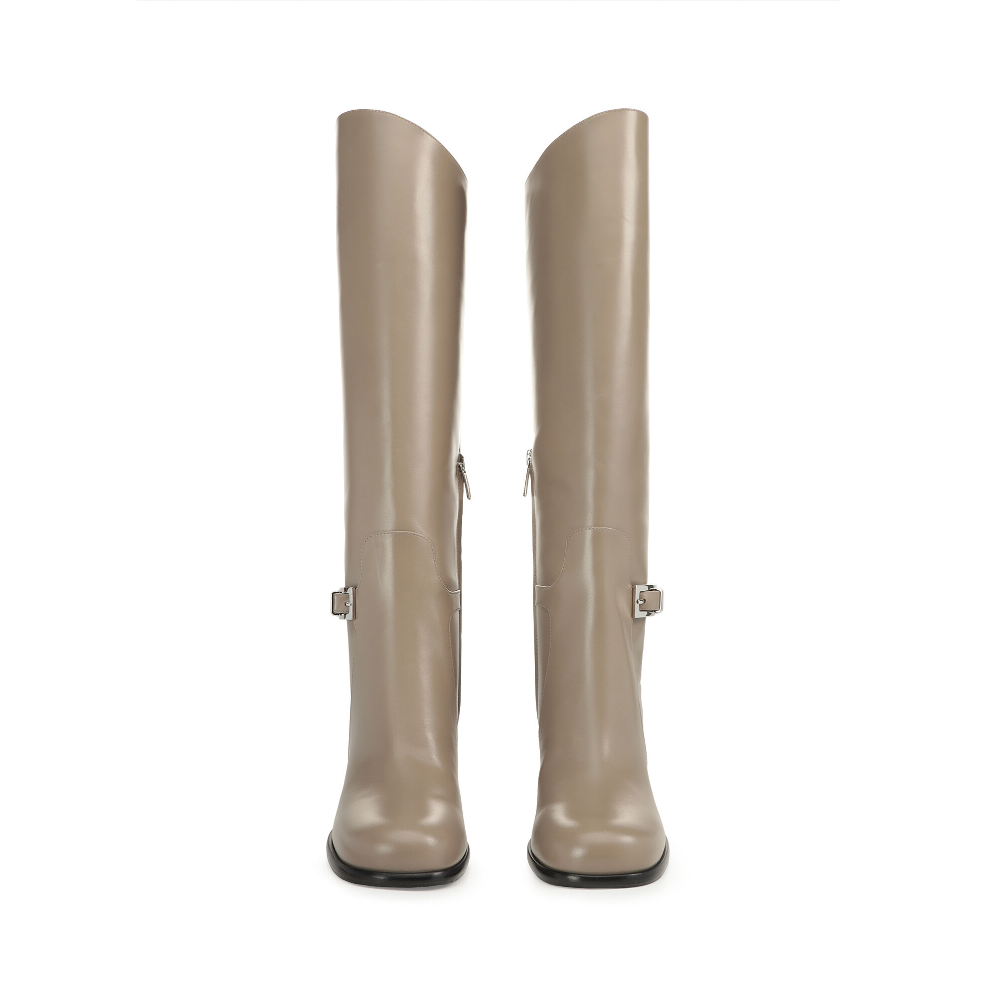 Stivali Grigio Tacco medio 75mm sr Nora Stivali Taupe Sergio Rossi