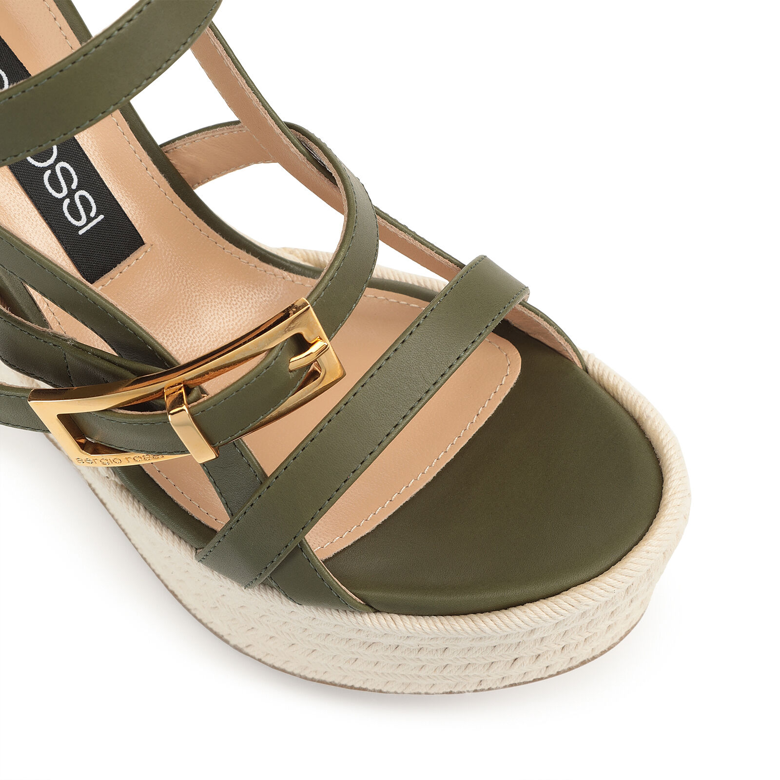 Army green wedge hot sale sandals