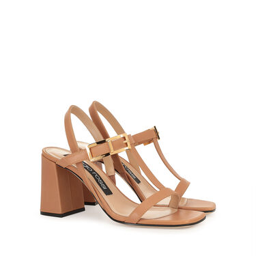 Sandals Brown High heel: 80mm, sr Nora  - Sandals Tan 2