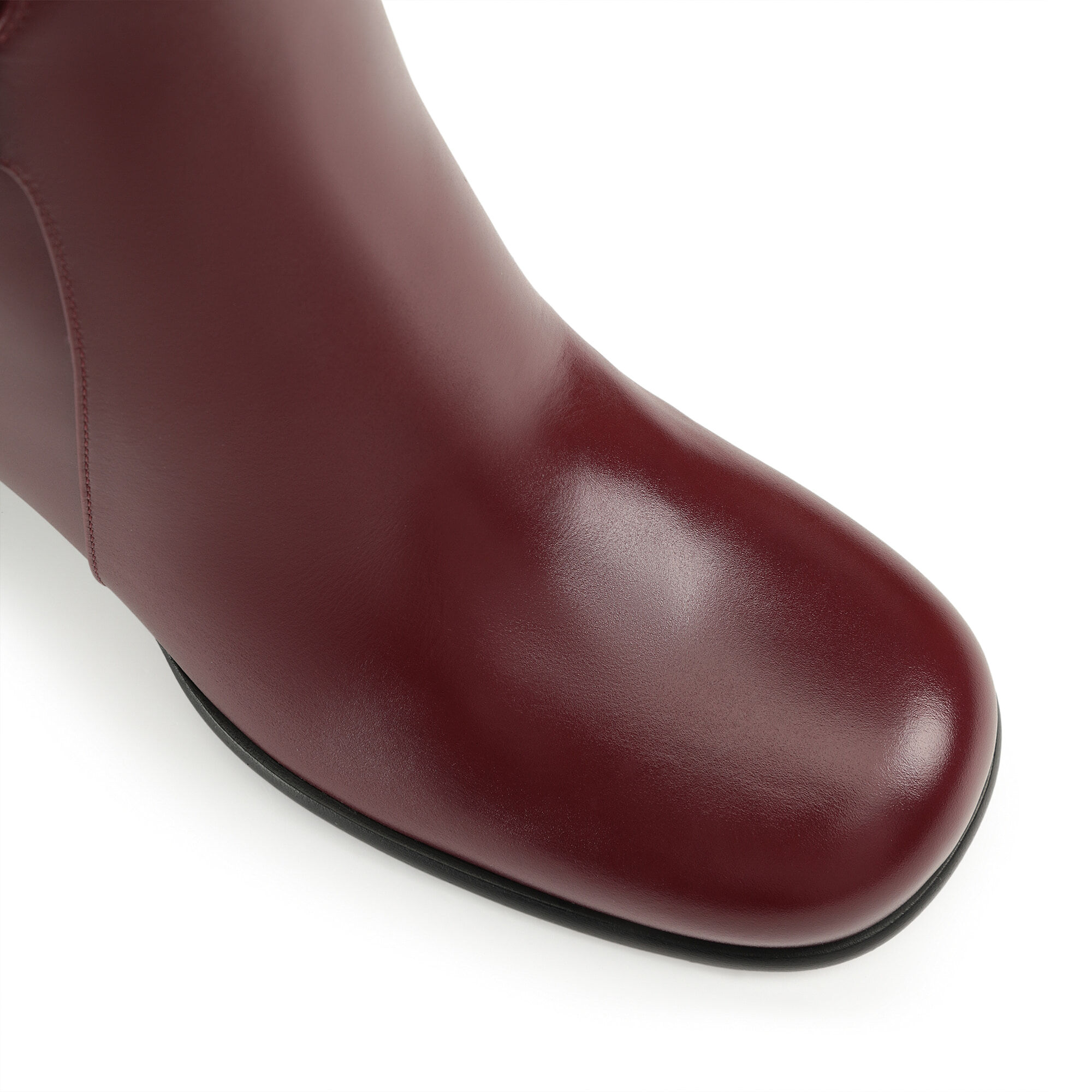 ブーツ レッド ミッドヒール: 75mm, sr Nora - Boots Wine