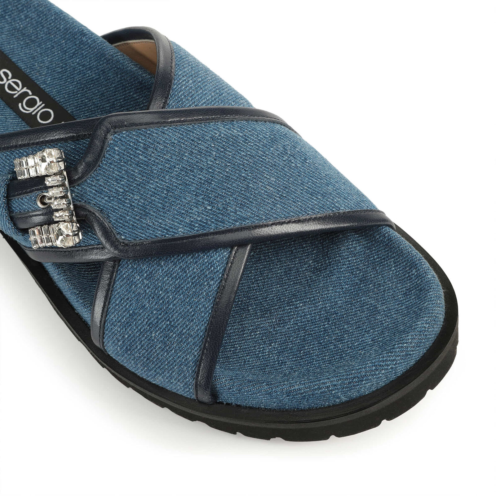 sr Twenty Buckle - Flat sandals Indigo, 4