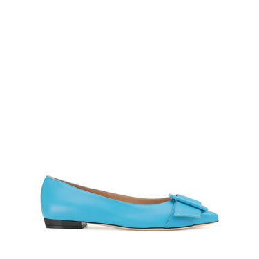 Ballerines Bleu Talon plat: 10mm, sr Milano Mia  - Ballerinas Maiolica 2