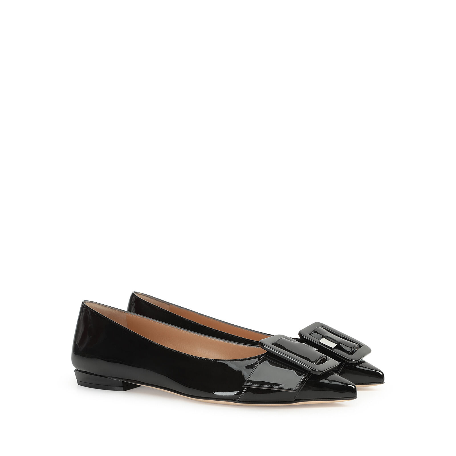 お見舞い Flat: Black Flats 10mm, Rossi Sergio | Mia Milano Sr 靴