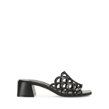 Sandals Black Low heel: 45mm, sr Mermaid - Sandals Black 1