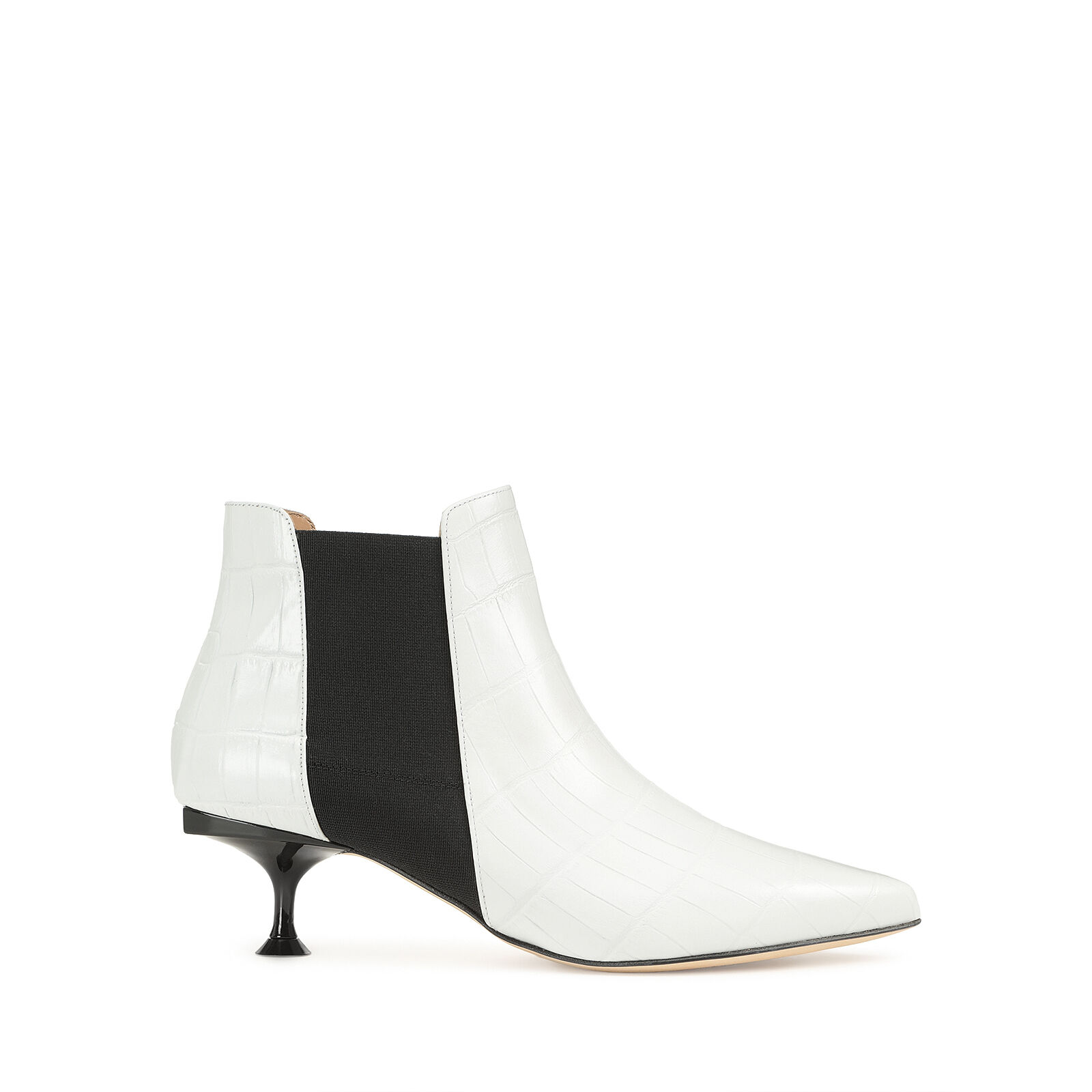 Booties White Mid heel: 50mm, sr Milano | Sergio Rossi