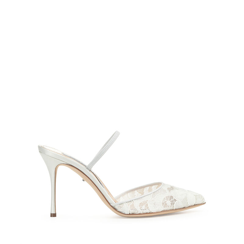 Godiva Bridal - Slingbacks Bianco