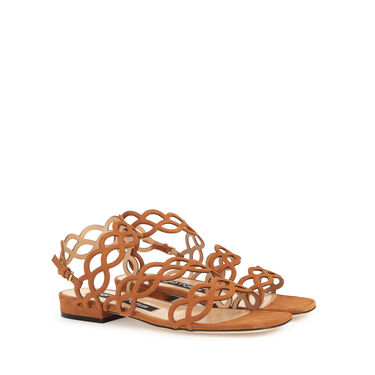 Sandales Marron Petit talon: 15mm, sr Mermaid - Flat sandals Macadamia 2