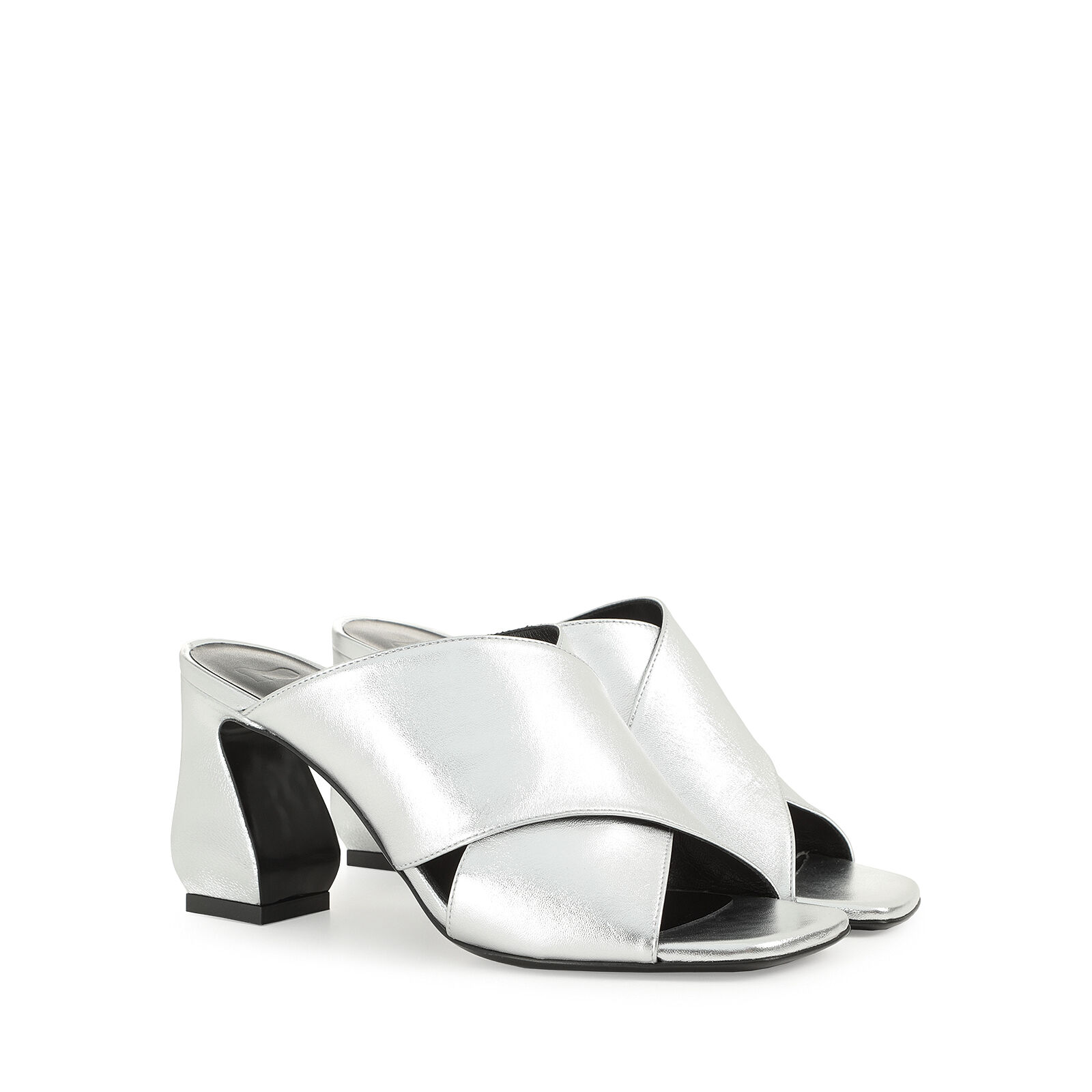 Sandals Grey High heel 80mm SI ROSSI Sandals Argento Sergio