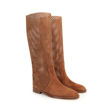 Boots Brown Low heel: 15mm, sr Micro Mermaid - Boots Macadamia 2