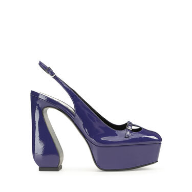 Chaussures à bride arrière violet Talon haut: 85mm, SI ROSSI - Slingbacks Iris 2