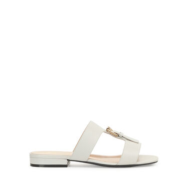 Sandals White Heel height: 15mm, Buckle  - Sandals Off White 2