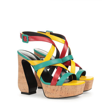 Sandals Green High heel: 90mm, SI ROSSI - Sandals Kentia 2