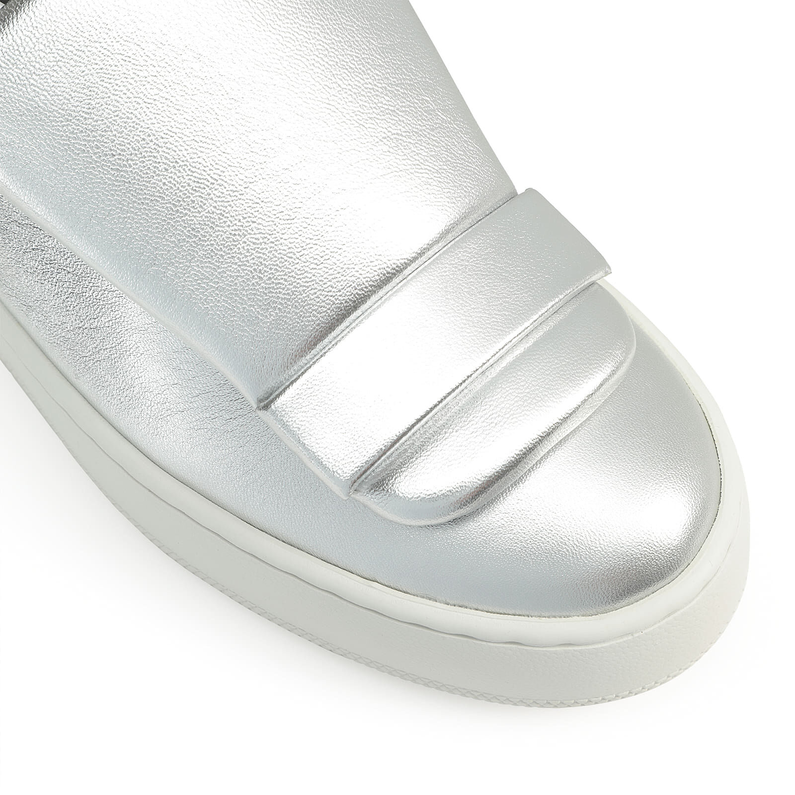 Sneakers platform argento outlet