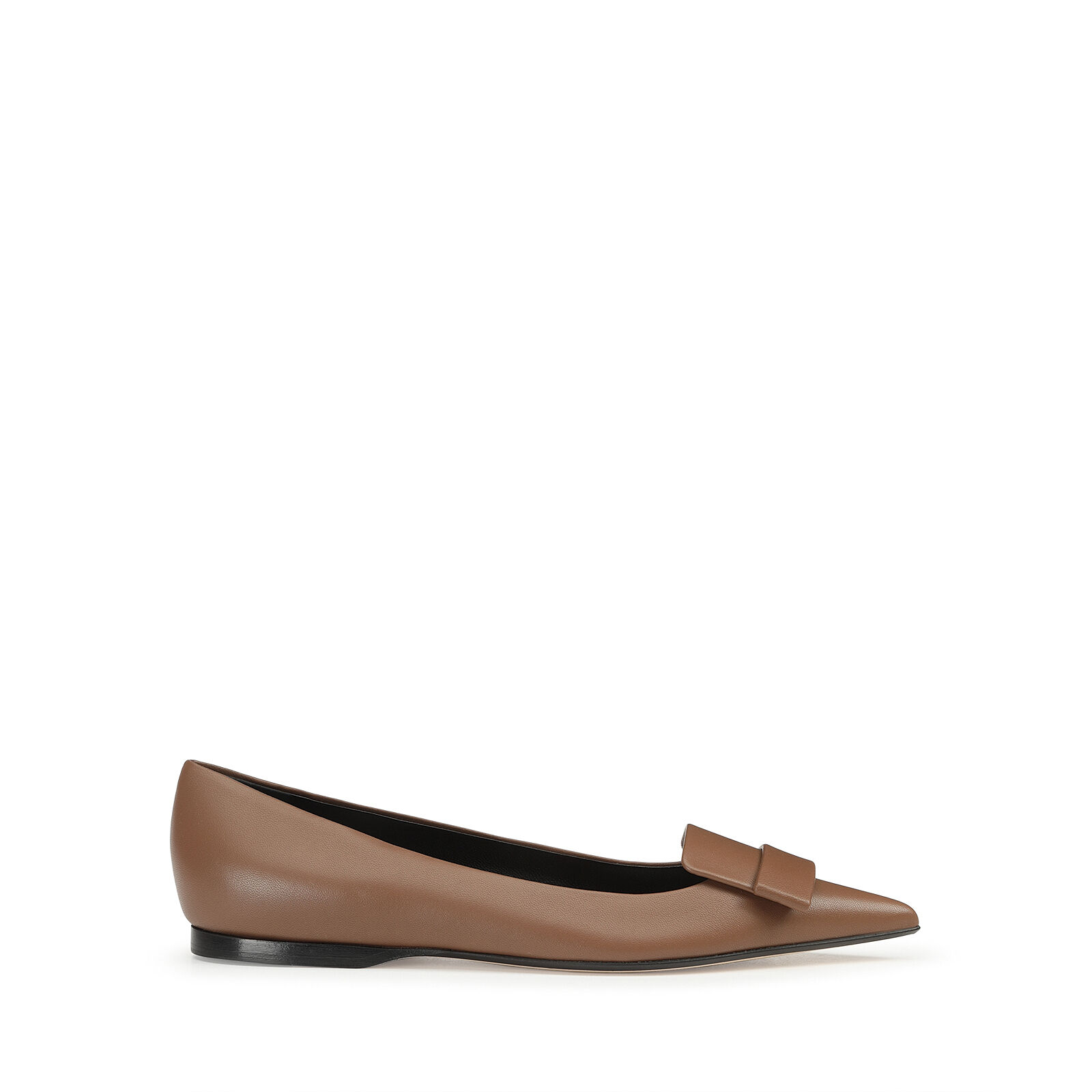 Ballerines beige Talon plat 10mm sr1 Ballerinas Noisette