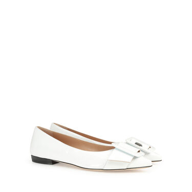 Ballerinas White Low heel: 10mm, sr Milano Mia  - Ballerinas White 2