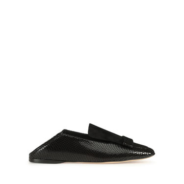Mocassins Noir Talon plat: 5mm, sr1 - Slippers Black 2