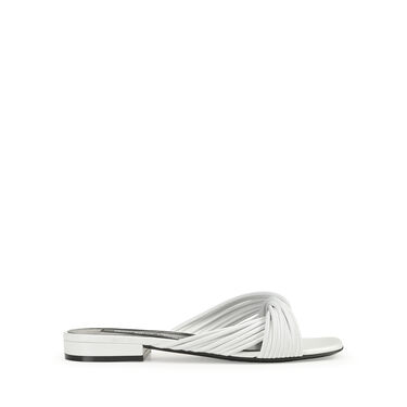 Sandals White Low heel: 15mm, sr Akida - Sandals White 2