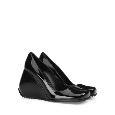 Schuhe mit Keilabsatz Schwarz Hohe Absätze: 90mm, SI ROSSI - Wedges Black 2