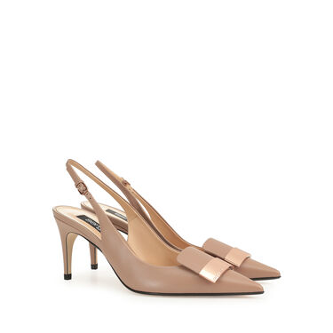 Slingbacks Nude Mittlere Absätze: 75mm, sr1 2