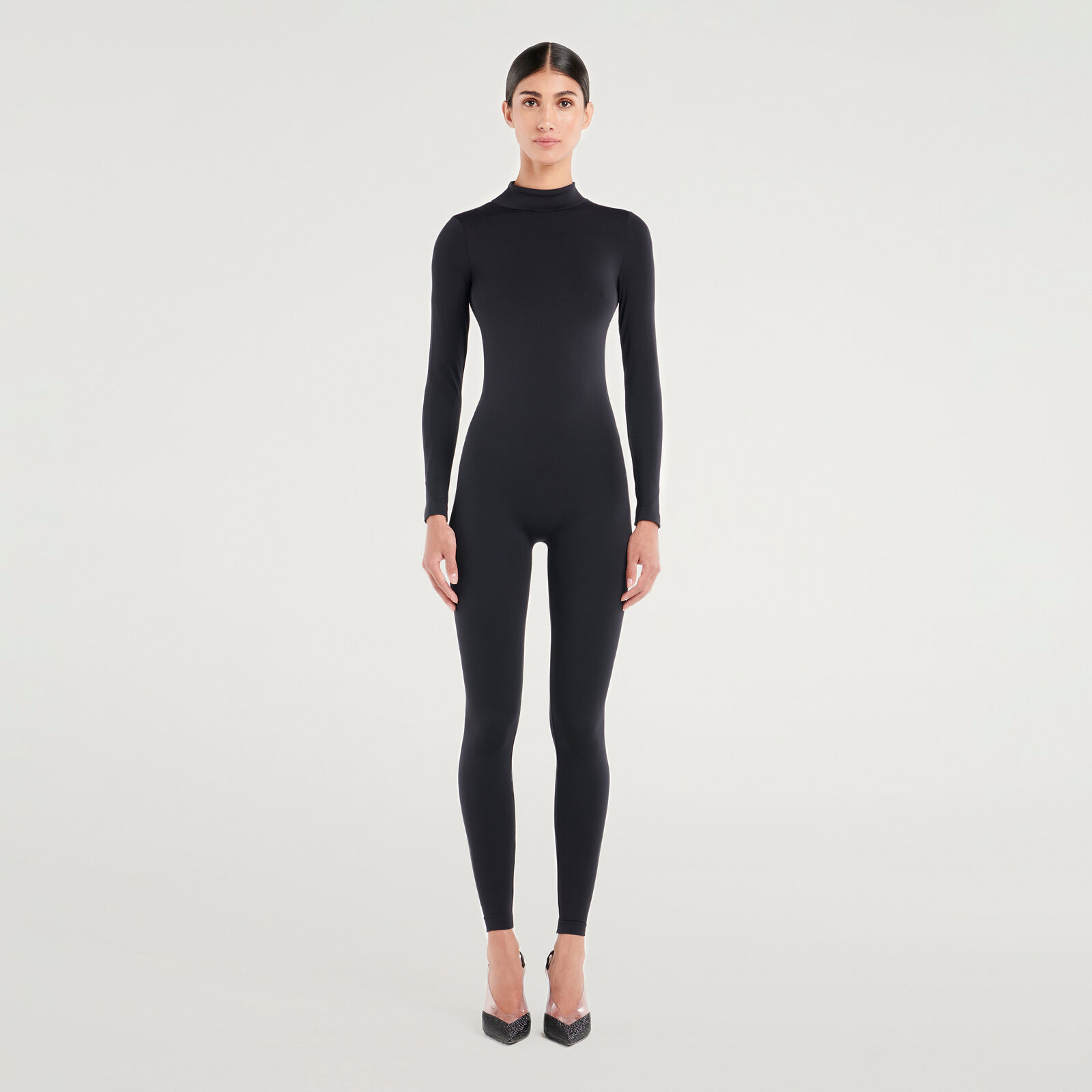 Black spandex turtleneck outlet