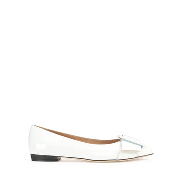 Ballerines Blanc Petit talon: 10mm, sr Milano Mia  - Ballerinas White 2