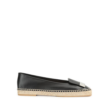 ローファー ブラック フラット: 10mm, sr1 Espadrillas - Espadrillas Black 2