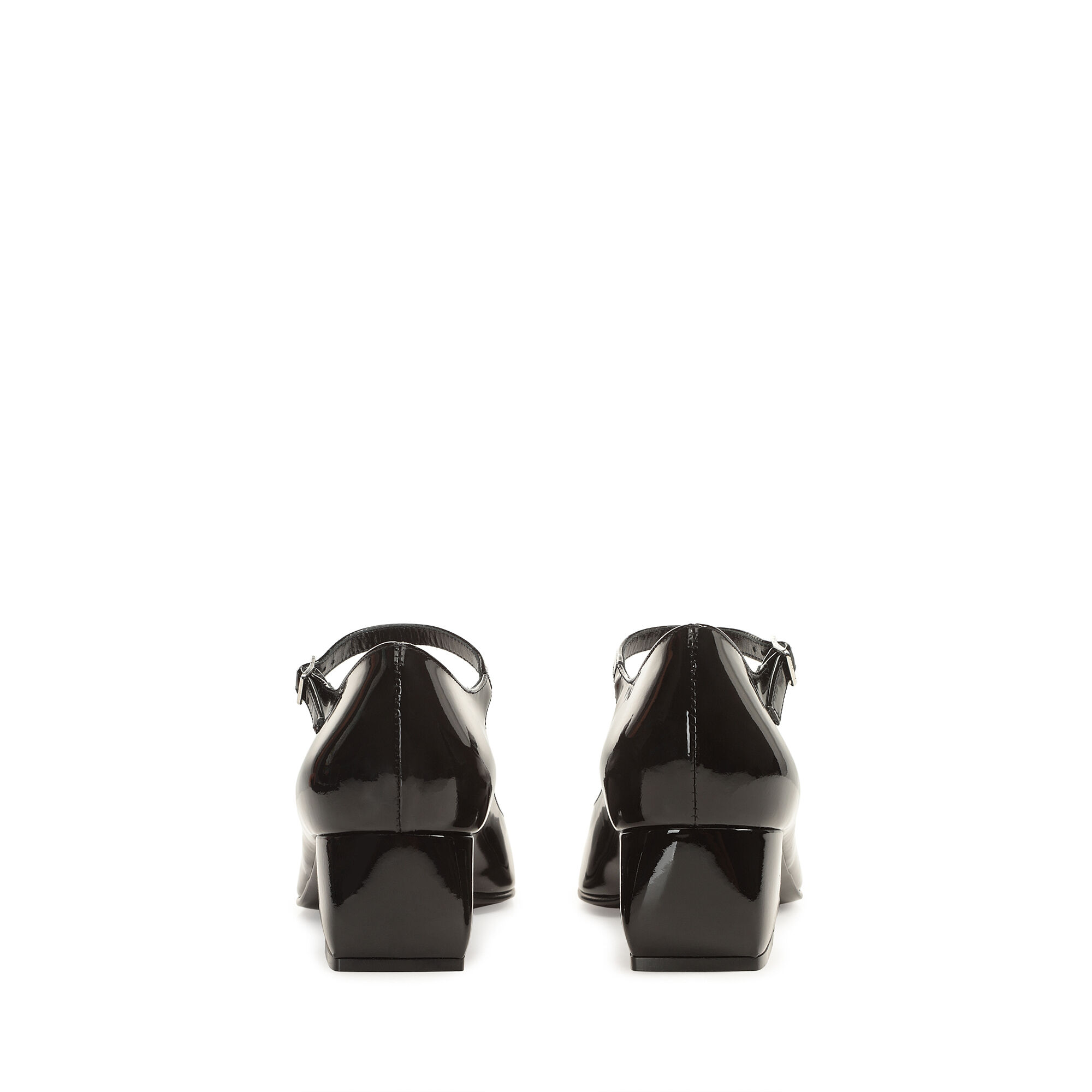 パンプス ブラック ローヒール: 45mm, SI ROSSI - Pumps Black