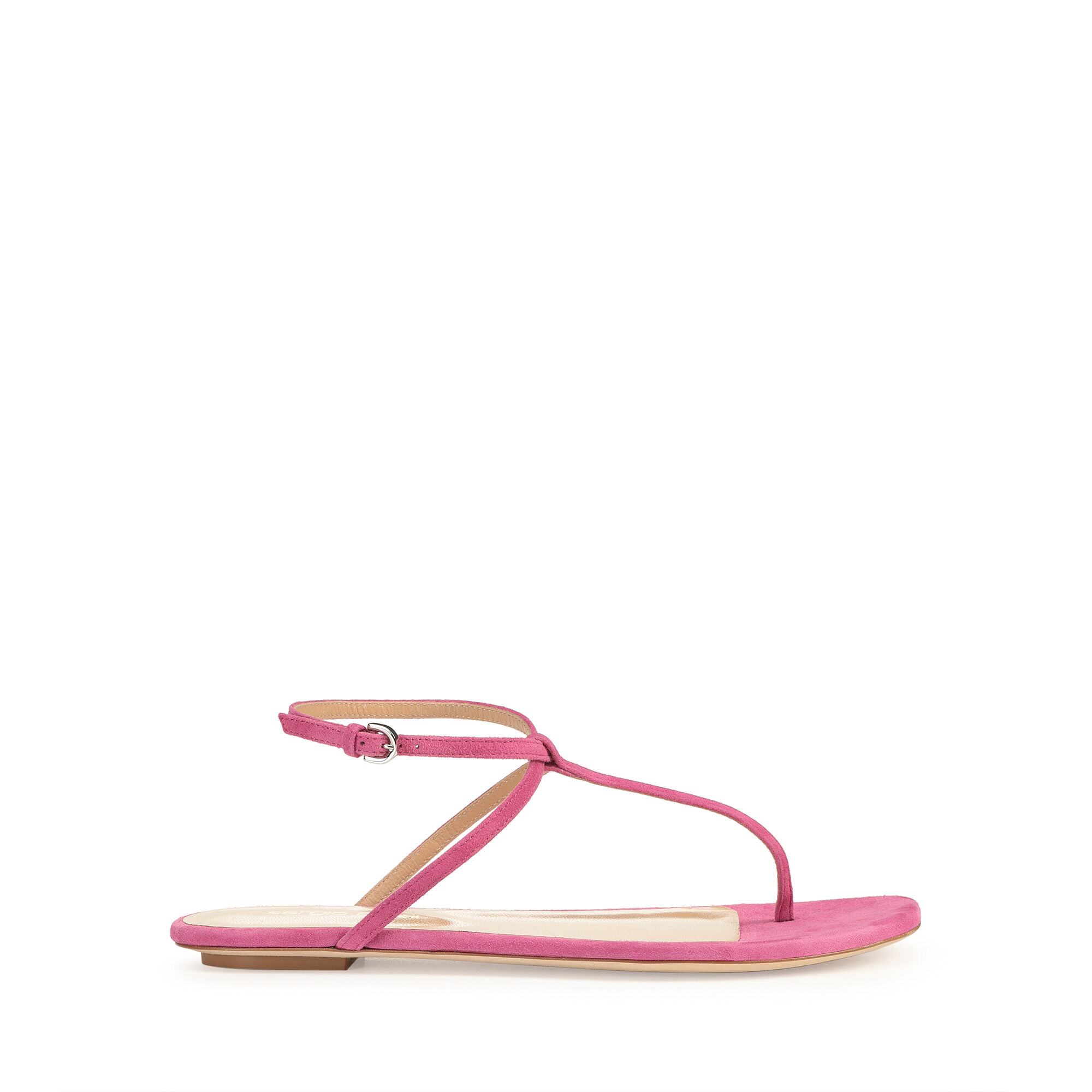 Sandales Rose Talon plat 10mm Dafne Sergio Rossi