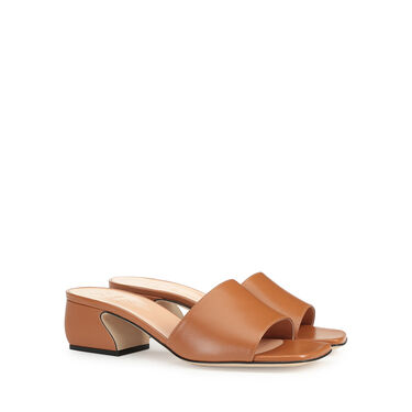 Sandales Marron Petit talon: 45mm, SI ROSSI - Sandals Cuoio 2