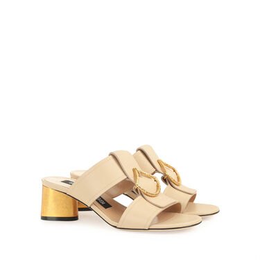 Sandales Blanc Talon moyen: 50mm, sr Sea Scale - Sandals Chalk 2
